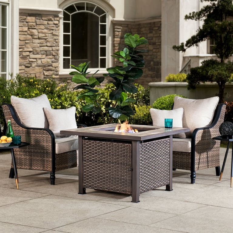 Ceramic tile best sale patio table set