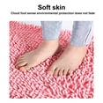 thumbnail image 4 of Chenille Microfiber Bath Mats Half Round Non-Slip Bathroom Rug Super Absorbent Quick Drying Shower Mat Soft Shaggy Bathtub Rugs Machine Washable Semi Circle Floor Decor Mat, 4 of 7