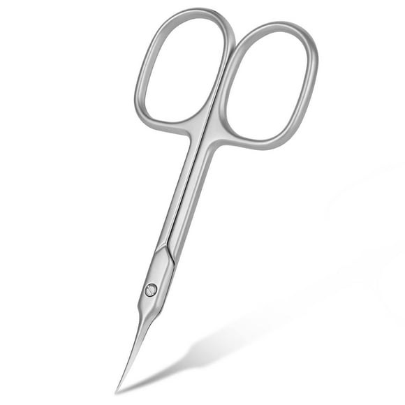 Professional Cuticle Scissors, Nail Scissors, Eyebrow Scissors, Stainless Steel Curved Blade