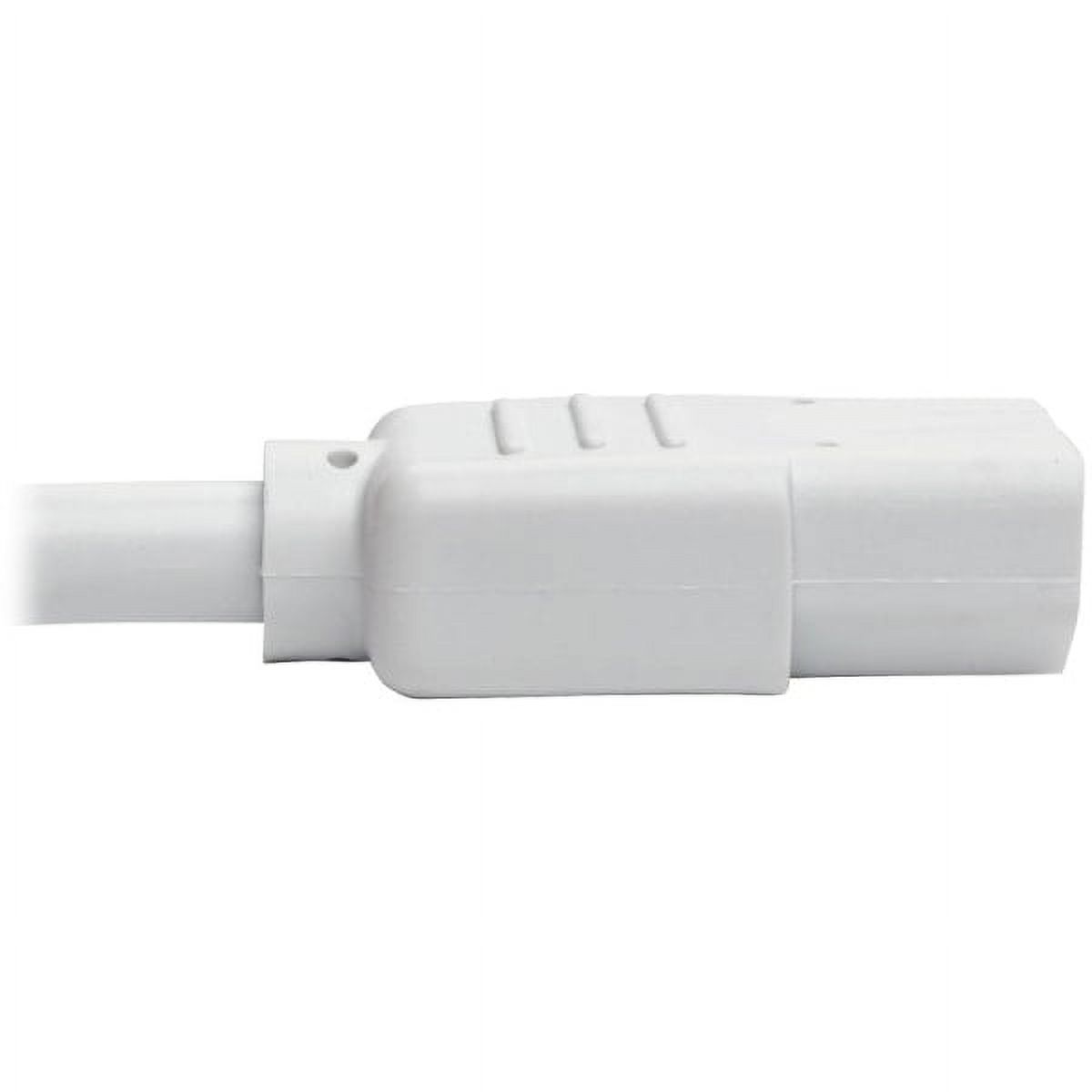 Eaton Tripp Lite Series Heavy-Duty PDU Power Cord, C13 to C14 - 15A, 250V, 14 AWG, 6 ft. (1.83 m), White - Power extension cable - IEC 60320 C14 to power IEC 60320 C13 - 6 ft - white - image 4 of 5