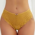 thumbnail image 4 of Bigersell High Cut Underwear Women Clearance Womens Underwear Boyshorts Bikini Panty Style P-921 Spandex Shaping Panties Cotton Thong Underwear Ladies Briefs High Waist Women's Panties Yellow S, 4 of 5