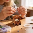 thumbnail image 5 of Eqslft 1PC Tiny 3D Beaded Animal DIY Kit, Beads for Crafts, Handmade Bead Art Mosaic Set, Stress Relief Creative DIY Decoration Gifts with Instructions, 5 of 5