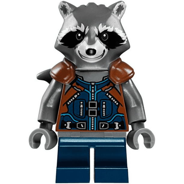 Lego Super Heroes Guardians Of The Galaxy Vol 2 Rocket Raccoon Dark Blue Outfit Minifigure Walmart Com
