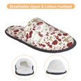 thumbnail image 3 of KLL Mushroom Slippers for Women Men House Slip on Indoor Outdoor Bedroom Furry Fleece Lined Ladies Comfy Anti-Skid Rubber Hard Sole-Large, 3 of 8
