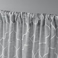 thumbnail image 3 of Exclusive Home Curtains 2 Pack Cali Embroidered Sheer Rod Pocket Curtain Panels, Dove Grey, 50x108, 3 of 6