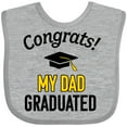 thumbnail image 3 of Inktastic Congrats My Dad Graduated with Cap Boys or Girls Baby Bib, 3 of 4