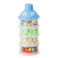 thumbnail image 5 of Visland Baby Milk Powder Formula Dispenser, Non-Spill Smart Stackable Baby Feeding Travel Storage Container, BPA Free, 4 Compartments, 5 of 8
