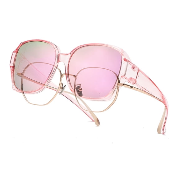 HBMYN Fit over Glasses Sunglasses for Women Men, Oversized Cat Eye Sunglasses Polarized Uv400 Protection