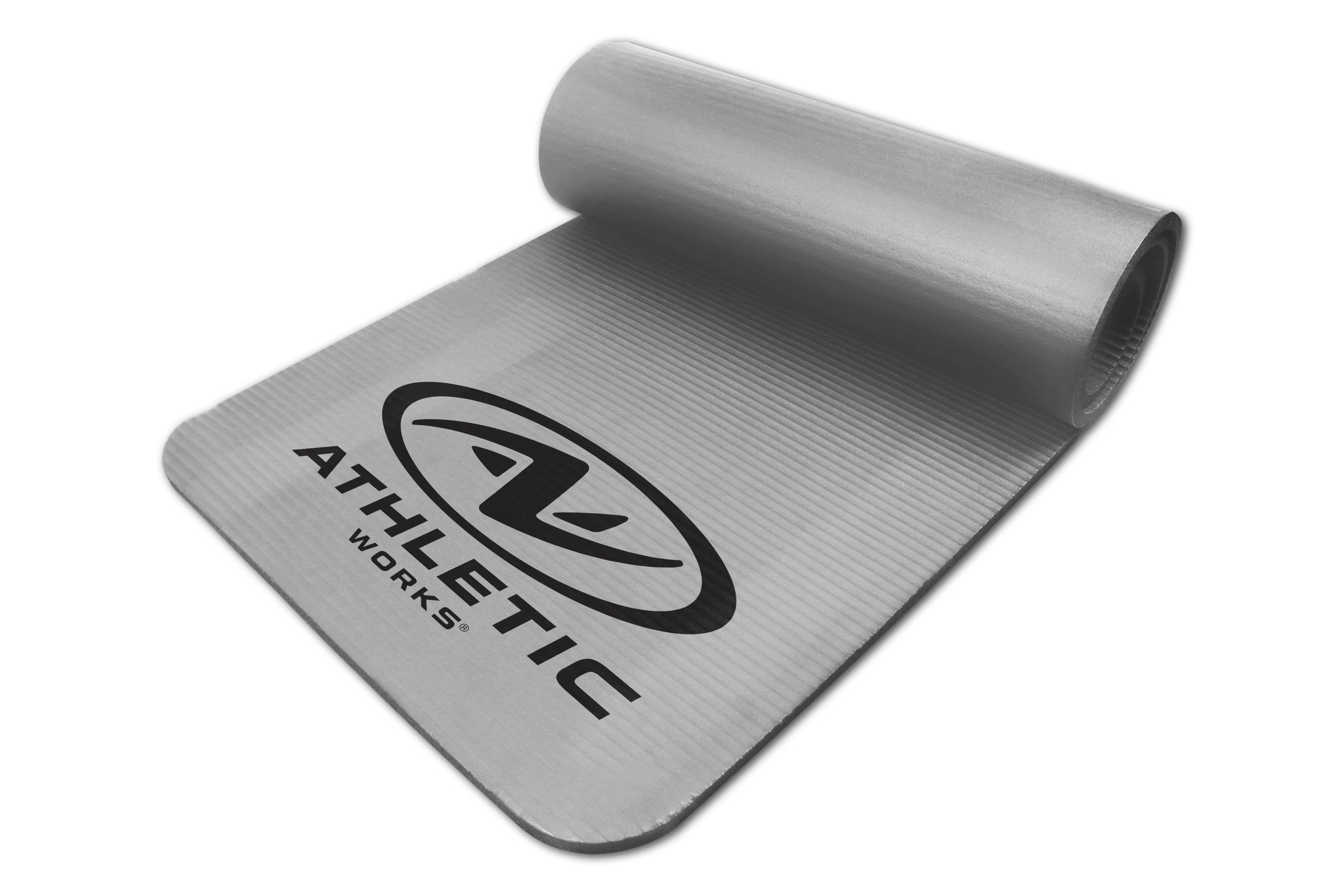 Athletic Works 12mm Pro Fitness Mat, material: NBR foam, with carrying strap, non-slip, Size: 72inx23.5inx12mm