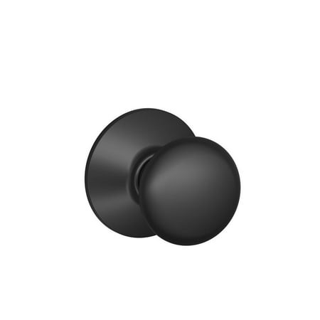 Schlage F10PLY622 Plymouth Passage Knob, Matte Black, One piece knob for better security and appearance By Schlage Lock