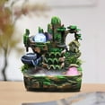 thumbnail image 3 of 110V Multicolors LED Zen Indoor Tabletop Water Fountain Resin Rockery Waterfall Mist Water Feature Desktop, 3 of 16