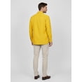 thumbnail image 3 of J. METHOD Men's Long Sleeve Cuban Guayabera Shirt Short Sleeve Button Down Classic Embroidered 4 Pockets Casual Top NEMT118 Yellow M, 3 of 4