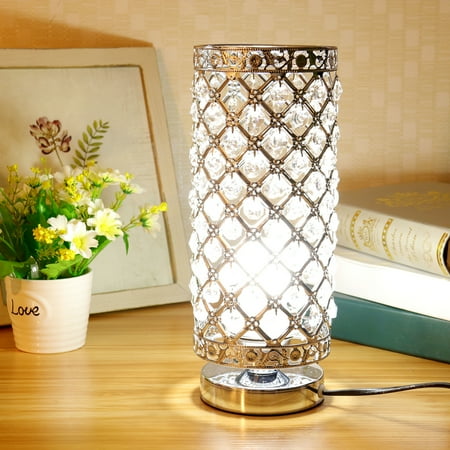 Meigar Crystal Table Lamp, Nightstand Decorative Room Desk Lamp, Night Light Lamp, Table Lamps ...