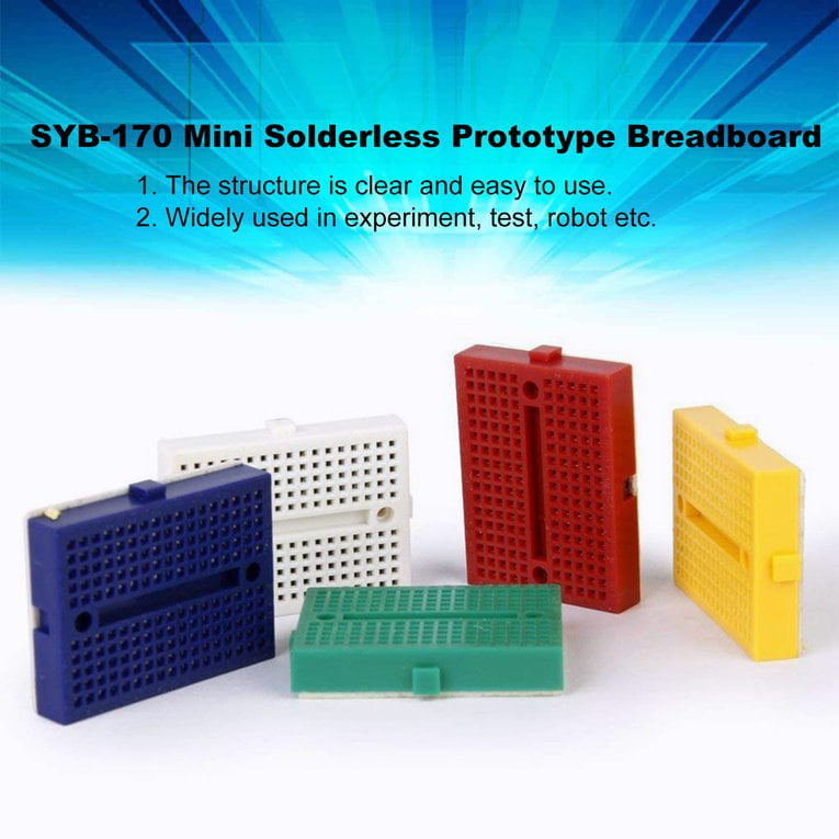 Multi-Color Triamisu SYB-170 Mini Color Solderless Prototype Breadboard Protoboard PCB Universal Circuit Test Board DIY Tools Reusable Bread Board
