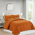 thumbnail image 3 of 3 PCS Leaf Pattern Jacquard Sherpa Comforter Set, Ultra Soft Warm Plush Comforter Set MEL, 3 of 6