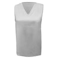 thumbnail image 4 of Xijirk Women V Neck Sleeveless Tank Top Smooth Loose Fit Camisole for Daily Casual Wear,Grey,M, 4 of 5