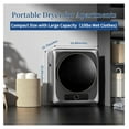 thumbnail image 2 of Portable Clothes Dryer for Apartment, 10lbs Compact Electric Laundry Dryer with Stainless Steel Tub, 1.5 cu.ft Suitable for Apartments, Dorm, RVS, 2 of 7