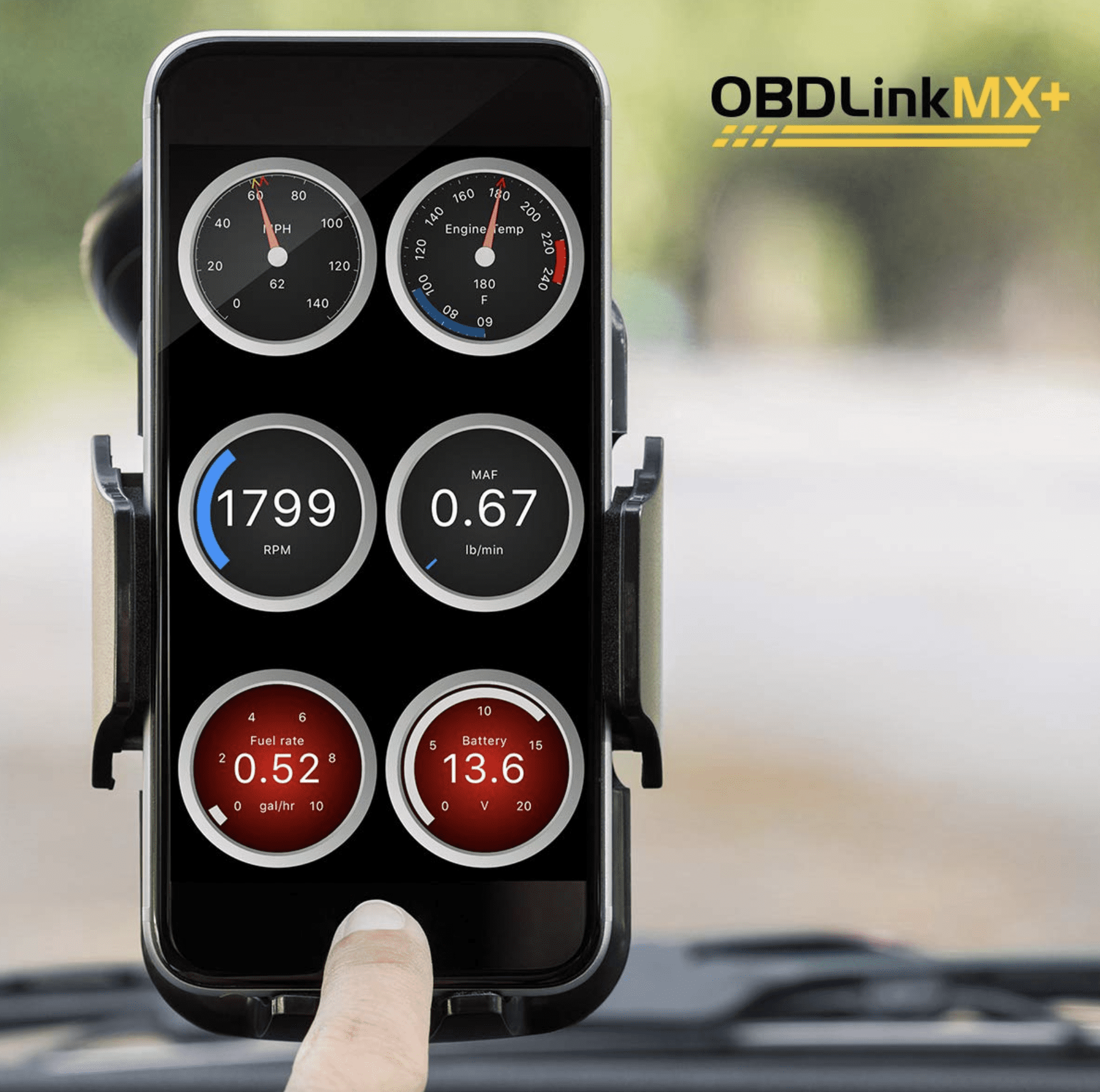 OBDLink MX+ OBD2 Bluetooth Scanner for iPhone, Android, and Windows