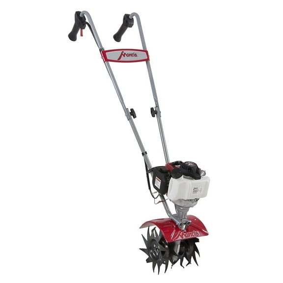 Mantis 7268 Gas Powered Garden Tiller / Cultivator. Powered by Honda 25cc, 4-Cycle Commercial Engine