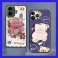 thumbnail image 2 of KBS-Phone Case For MOTO G 5G 2024, Phone lens protection Waterproof TPU Cute Skin feel silicone Rotatable stand Quicksand protective Soft Case Cartoon Kickstand Fashion Design Glitter, 2 of 9