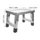 thumbnail image 2 of Taburete plegable de acero inoxidable para interior y exterior. Taburete utilitario para adultos y niños. Escalón antideslizante para cocina, baño, viajes y reuniones al aire libre., 2 of 7