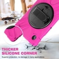 thumbnail image 6 of Dteck Case for Samsung Galaxy Tab A9 8.7-inch (SM-X110/X115/X117),Heavy Duty Armor Shockproof Kids Case with Rotating Stand & Hand/Shoulder Strap for Galaxy Tab A9 2023,Rose, 6 of 9
