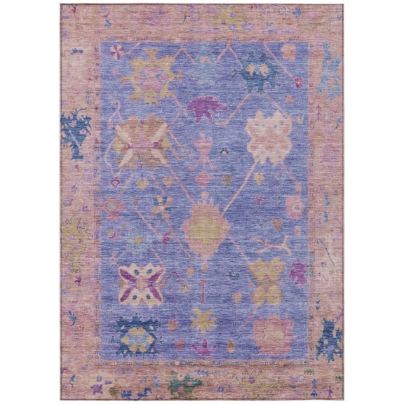 Dalyn Rugs Machine Washable Indoor/Outdoor Chantille ACN2025 Purple 2'6" x 3'10" Rug