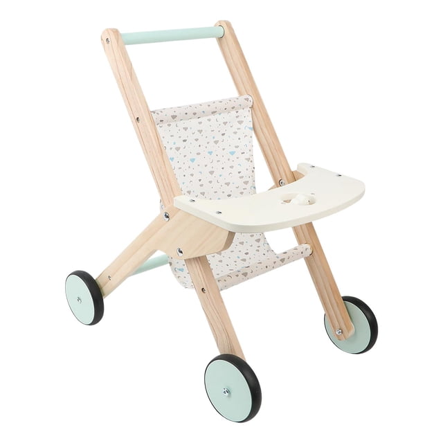 Cochecito de muñecas, de bebé, de aprendizaje, juguete de aprendizaje con ruedas, juguete de empuje, regalo de cumpleaños para niños p