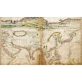 thumbnail image 2 of Vintage Maps 24x16 Gold Ornate Wood Framed with Double Matting Museum Art Print Titled - Asia 1630 by the Portuguese, 2 of 4