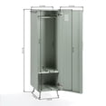 thumbnail image 6 of Homy Casa Metal Locker Cabinet with Hanging Rod and Shelves, Storage Cabinet for Home, School Office, 6 of 7