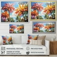 thumbnail image 4 of Designart "Colorful Palm Trees composition IX" Palm Trees Canvas Print, 4 of 5
