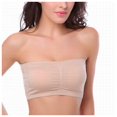 thumbnail image 5 of MSJUHEG Strapless Bra Wireless Bra Bras For Women No Underwire Women'S Strapless Bra Hollow Out Back Stretch Soft Bralette Underwear Removable Padded Bralette Beige L, 5 of 8