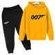thumbnail image 3 of Conjunto de ropa deportiva de moda James 007 para niños y niñas, otoño y primavera, 2 piezas, informal, 3 of 5