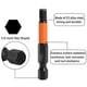 thumbnail image 2 of 10PCS Hex Screwdriver Bit Set 50mm H4 TS2 Steel Magnetic Drill Bit for Screwdrivers Electric Drill, 2 of 5