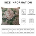 thumbnail image 6 of Acheng Pillow Case Floral Pink Watercolor Roses Bud Abstract Leaf Flower Pattern Vintage Shabby Summer Chic Farmhouse Decorative Throw Pillows Covers for Winter Decorations,2 Pcs White, 6 of 6