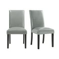thumbnail image 3 of Picket House Furnishings Pia Faux Leather Dining Side Chair Set in Grey, 3 of 9