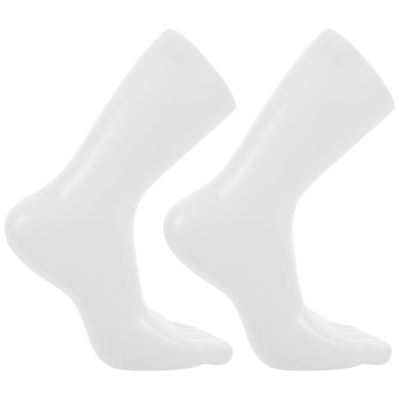 WHAMVOX 1 Pair Fake Foot for Socks Display Stability and Durability Porcelain-based Rubber 21.00X20.00X8.00in
