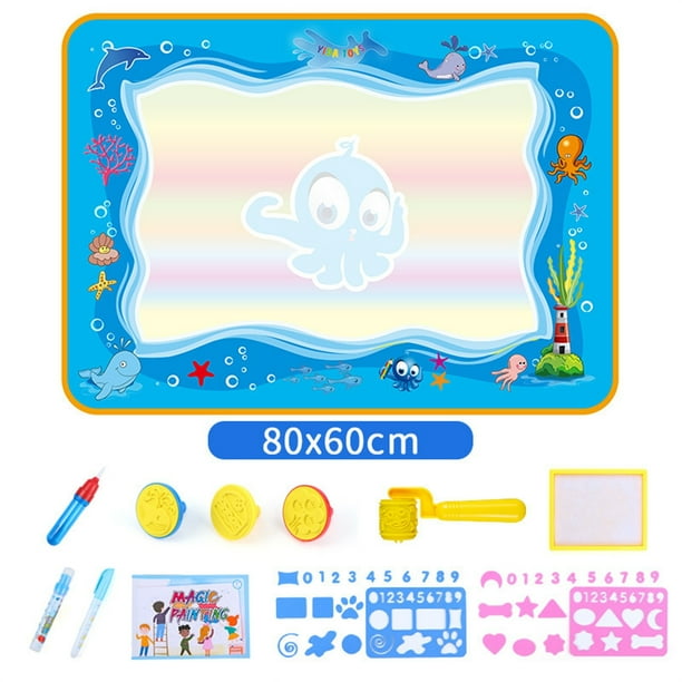 XWSHYW Juguetes para Niños Tablero de Escritura Al Agua con Pintura de Color Educativo para Niños, Almohadilla de Pintura de Graffiti para Niños y Niñas, Tablero de Escritura de Lona Al Agua, Regalo