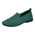 thumbnail image 2 of YOUYEDIAN Womens Flat Shoes Dress Non Slip Slip on Loafers Spring Fall Office Walking Shoes Comfy Closed Toe Orthopedic Shoes (Green), 2 of 9