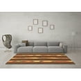 thumbnail image 3 of Ahgly Company Indoor Square Abstract Brown Contemporary Area Rugs, 6' Square, 3 of 4