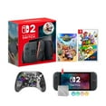 thumbnail image 1 of Nintendo Switch 2 Mario Kart World Bundle 256GB 7.9-Inch 1080P Screen, Joy-Con 2 with Mouse Sensor, Dock, with Super Mario 3D World + Bowser's Fury And Mytrix Wireless Pro Controller & Accessories, 1 of 5