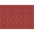 thumbnail image 1 of Ahgly Company Machine Washable Indoor Rectangle Transitional Red Area Rugs, 2' x 4', 1 of 7