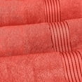 thumbnail image 5 of Elegant Comfort Turkish Cotton Washcloth Set, 6-Pack, 13" x 13", Highly Absorbent - Soft Bathroom Towels, Coral, 5 of 5