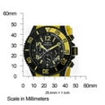 thumbnail image 3 of Invicta Men's 13732 Pro Diver Carbon Fiber Black Dial Yellow Polyurethane Strap Chronograph Watch, 3 of 4