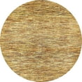 thumbnail image 1 of Ahgly Company Machine Washable Indoor Round Abstract Chrome Gold Yellow Area Rugs, 7' Round, 1 of 7