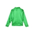 thumbnail image 4 of Manyakai Kids Boys Sequins Long Sleeve Button Down Shirt Jazz Hip Hop Street Dance Glitter Top Green 4-5, 4 of 7