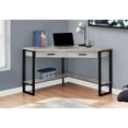 thumbnail image 1 of Monarch Specialties Computer Desk, Home Office, Corner, Storage Drawers, 42"l, Work, Laptop, Metal, Laminate, Grey, Black, Contemporary, Modern, 1 of 5