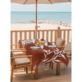 thumbnail image 2 of Outdoor Tablecloth with Umbrella Hole for Patio/Picnic/Party/Camping, Eastern Leaves Waterproof Table Cloth Rectangle Table Cover Washable, Vintage Red Brown Natural Branches Plants (60"x 120"), 2 of 9