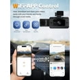 thumbnail image 5 of 3 Channel Dash Cam,Dash Camera for Cars, Dash Cam Front and Rear Inside,1080P Full HD 170 Deg Wide Angle Dashboard Camera with 64GB Card, 3-Inch IPS Screen,G-Sensor,Loop Recording,24h Parking Mode, 5 of 7