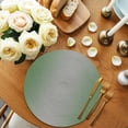 thumbnail image 2 of Green Grey Ombre Round 15 Inch Placemats Set of 2, Modern Gradient Abstract Art HeatResistant Non Slip Place Mats for Dining Table, Wipeable Braided Kitchen Table Mats for Housewarming, 2 of 9